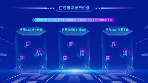 未来已来 ai时代人工智能科技风ppt模板